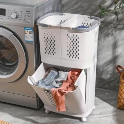 Wheeled Laundry Hamper – Spacious & Breathable Organizer