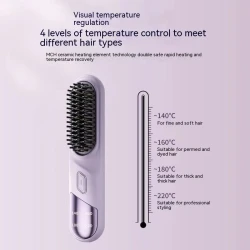 Portable Dual-purpose Wireless Straight Comb Anion Hair