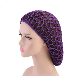 Ladies Hand Crocheted Drooping Hair Net