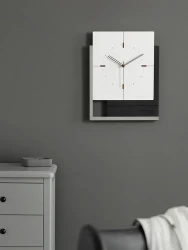 EMITDOOG Square Wall Clock Living Room Nordic Luxury Clock