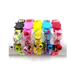 Pet Print Bell Cat Collar Strap