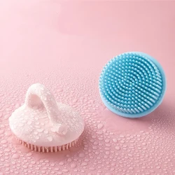 Baby Shower Brush To Remove Dandruff Silicone Scrubbing