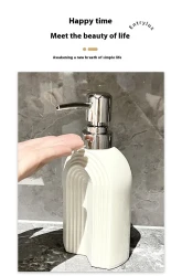 Ceramic Large Capacity Shower Gel Shampoo Travel Bottle