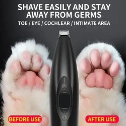 1pc Ultra-Quiet Pet Hair and Nail Trimmer