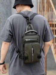 Crossbody Bags Men Multifunctional Backpack Shoulder Chest Bags