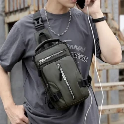 Crossbody Bags Men Multifunctional Backpack Shoulder Chest Bags