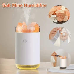 Air Humidifier Crystal Salt Stone With LED