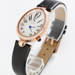 Drop Shape Retro Dignified Generous Style Oval Watch For Women