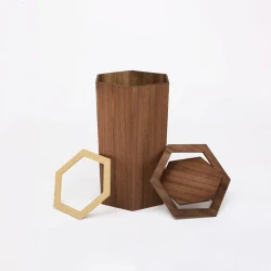 Wooden Trash Can Home Living Room Creative With lid