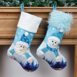 New Year Christmas Decor For Home Glowing Large Christmas Socks