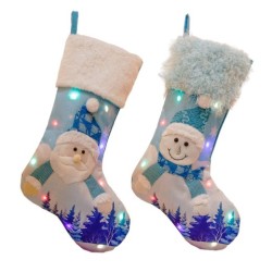 New Year Christmas Decor For Home Glowing Large Christmas Socks