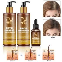 PURC Hair Ginger Biotin Three-piece Shampoo Conditioner