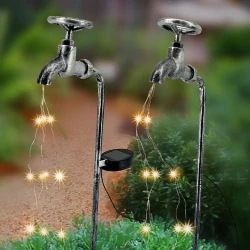 Water Faucet Shaped Garden Decorative Shower Light