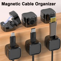 Magnetic Cable Clip & Adjustable Cord Holder