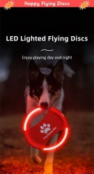 Dog Flying Discs Light Glowing LED