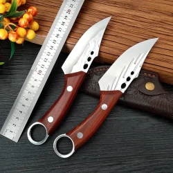 Hand-forged Stainless Steel Ring Handle Knife