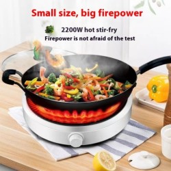 Mini Induction Cooker Household Multi-functional High-power Cooking Ultra-thin Round Intelligence