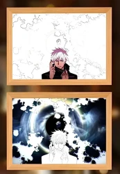 Jujutsu Kaisen Gojo Purple Light Frame