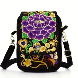 Women's Embroidered Crossbody Bag