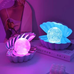 Neon Ambience Light Decorative Ornaments Shell-shaped Small Night Lamp