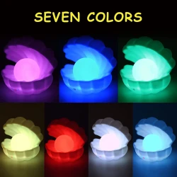 Neon Ambience Light Decorative Ornaments Shell-shaped Small Night Lamp