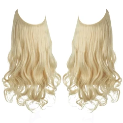 Wig Female Fish Line Type Long Curly Hair Chemical Fiber