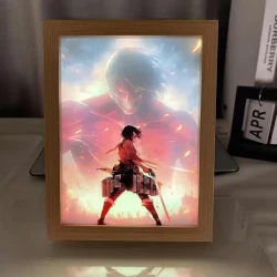 Attack On Titan Mikasa Vs Eren Giant Light Frame