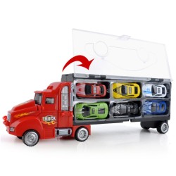 Sliding Alloy Children's Toy Container Truck Model