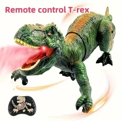 Remote Control Tyrannosaurus Rex Dinosaur Toy – Glowing Spray