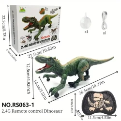 Remote Control Tyrannosaurus Rex Dinosaur Toy – Glowing Spray