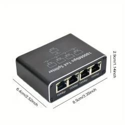 Ethernet Switch 1 to 4 High Speed 1000Mbps