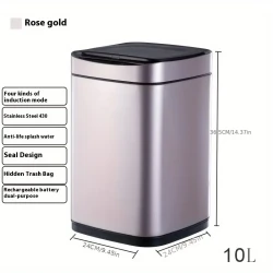 For Smart Sensor Stainless Steel Trash Can