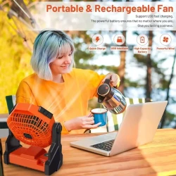 Portable Camping Fan Rechargeable