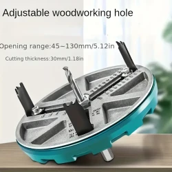 Adjustable Hole Saw Cutter - Tap Extractors for Wood, Plastic, Drywall, Thin Metal