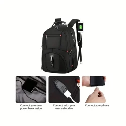 Laptop Backpack With USB Charging Port 40L