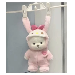 White Bear with Pink Bow - Soft and Elegant Plush by Get A Hug