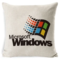 Logo pillow cover