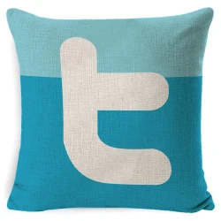 Logo pillow cover