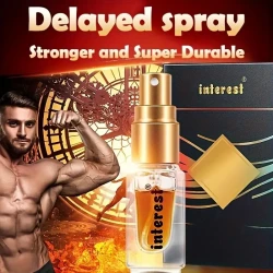 Interest 1pc Male Spray, Persistent Erection Enhancer, 0.07oz, Non-Irritating, Fast Absorption, Durable Formula, All Skin Types, Home Treatment for Sexual Health