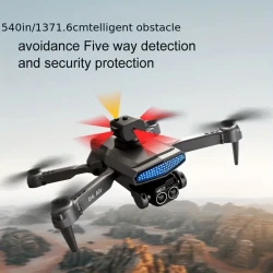 2024 Model Brushless Motor Drone with 1080P HD Camera, Multifunctional Foldable Quadcopter, Headless Mode, Altitude Hold, Start Speed Adjustment, LED Light, Carrying Bag for Beginners