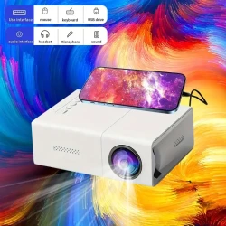 Professional High-definition Mini Projector Suitable For Home CinemasAnd Outdoor Camping, Compatible HDTV, USB SD AndHolder, Christmas, Halloween, Thanksgiving Gifts