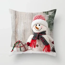 Snowman Christmas Pillow Case