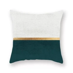 Green marble pillow case