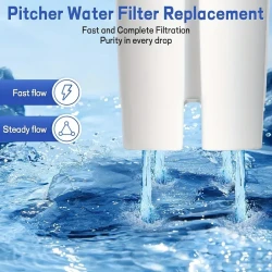 2/4/6pcs, Standard Water Filter Replacements For Brita® Water Pitchers And Dispensers, NSF Certified To Reduce Chlorine And Bad Taste, BPA Free