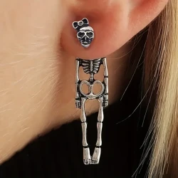 Exquisite Skeleton Design Dangle Earrings