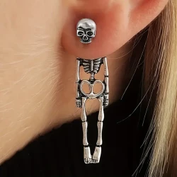 Exquisite Skeleton Design Dangle Earrings