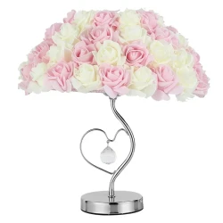 Rose Heart-shaped Table Lamp