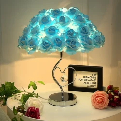 Rose Heart-shaped Table Lamp