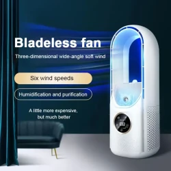 Portable Bladeless Air Purifier & Cooler Fan