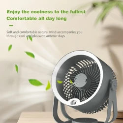 Spray Circulating Fan with Humidifier & Night Light